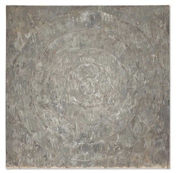 JASPER JOHNS Painted in 1958 Gray Target